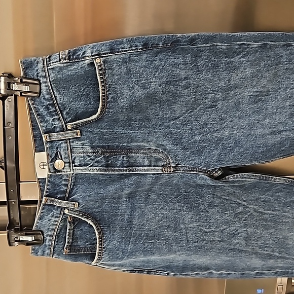 💕ANINE BING💕 Sonya Jean ~ Button Fly Mid Indigo Blue 27 NWOT - Picture 12 of 16